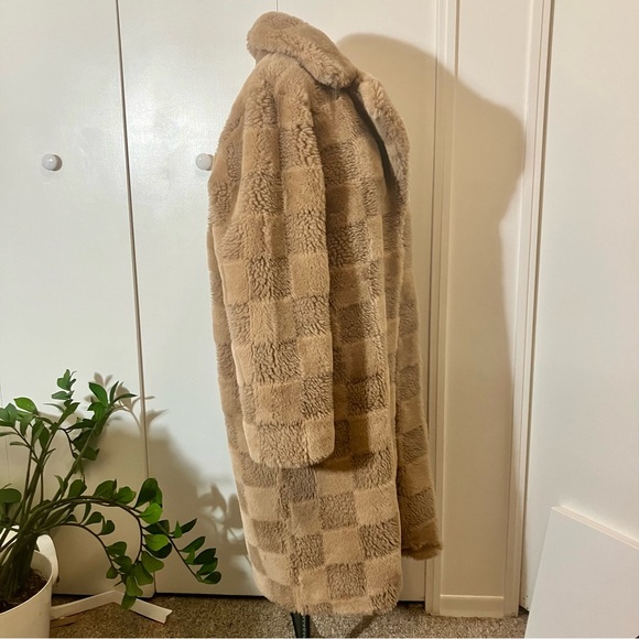 Apparis Tikka Butterscotch Checkerboard Coat - Picture 5 of 10